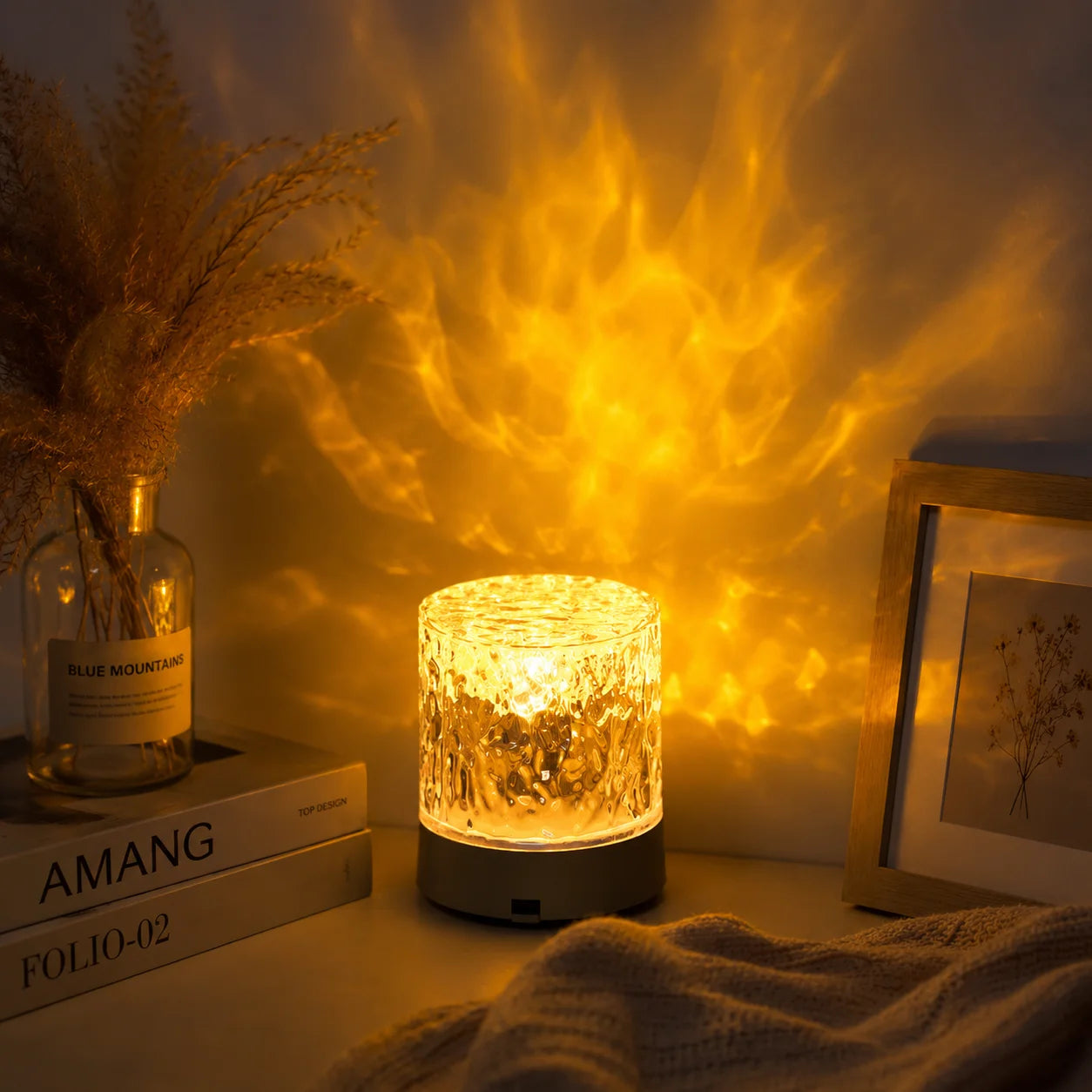 Firelight Mood Lamp – Relaxing Ambient Light for Sleep, Meditation & Unwinding