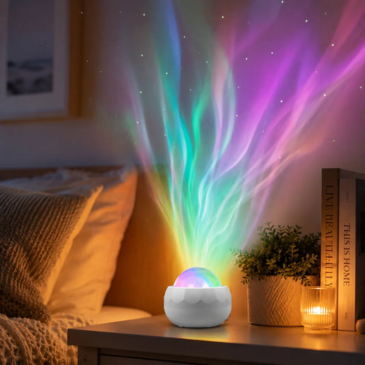 Aurora Night Light Projector – Relaxing Northern Lights for Better Sleep & Meditation