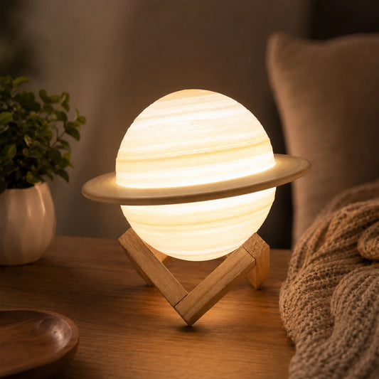 Saturn Lamp 3D Printed Planet Night Light